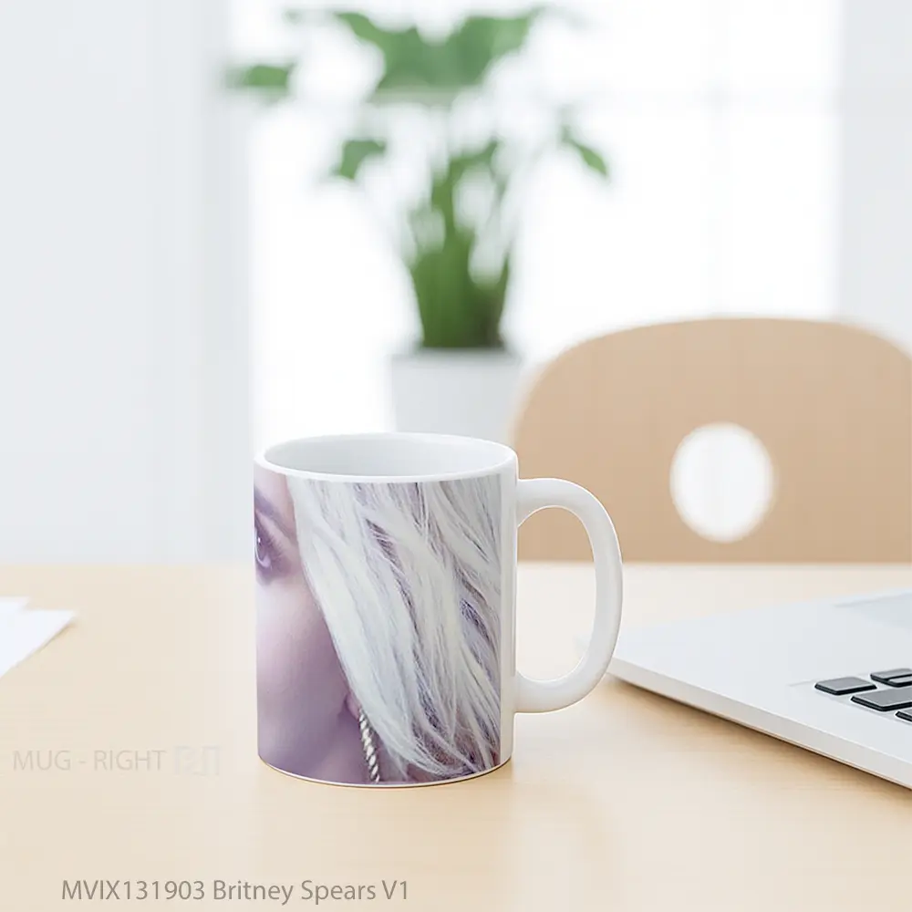 Mug Britney Spears V1 Gelas Selebriti - All-side / Desain