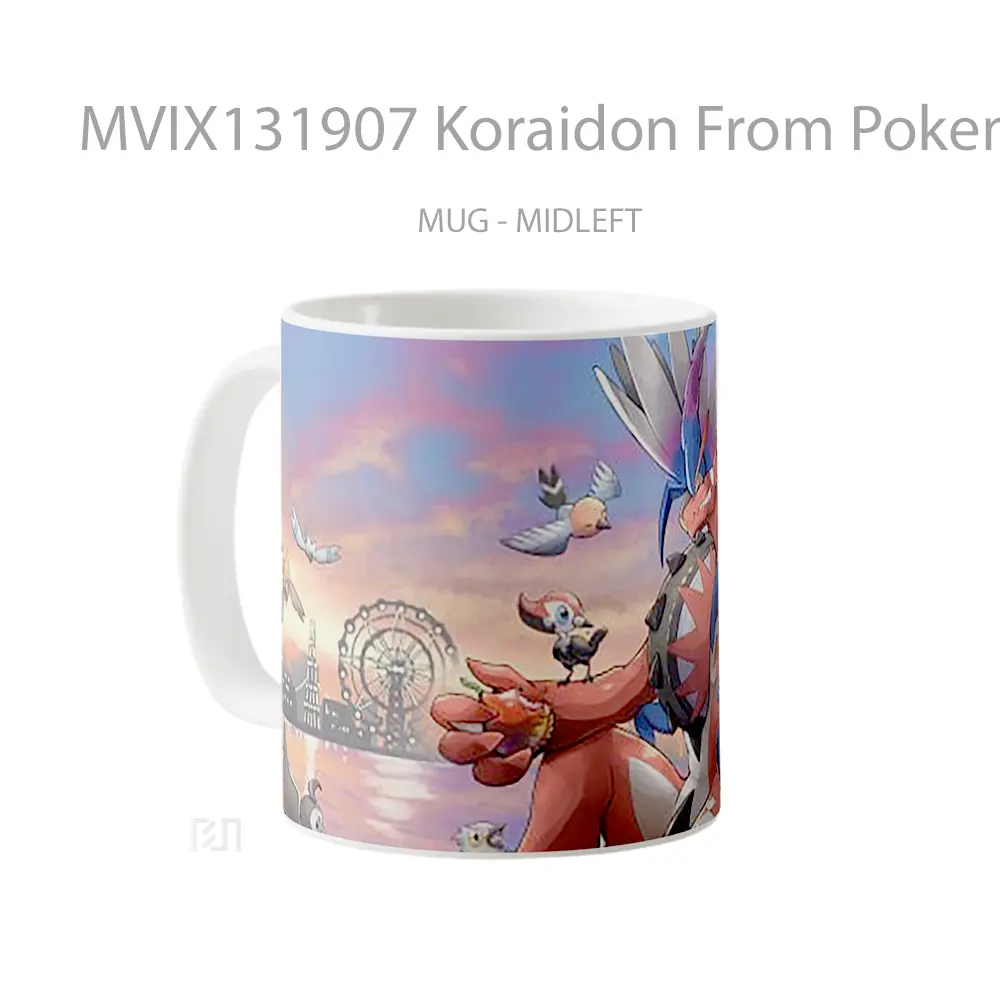 Mug Koraidon From Pokemon Scarlet And Violet V3 Cangkir Anime - All-side / Desain