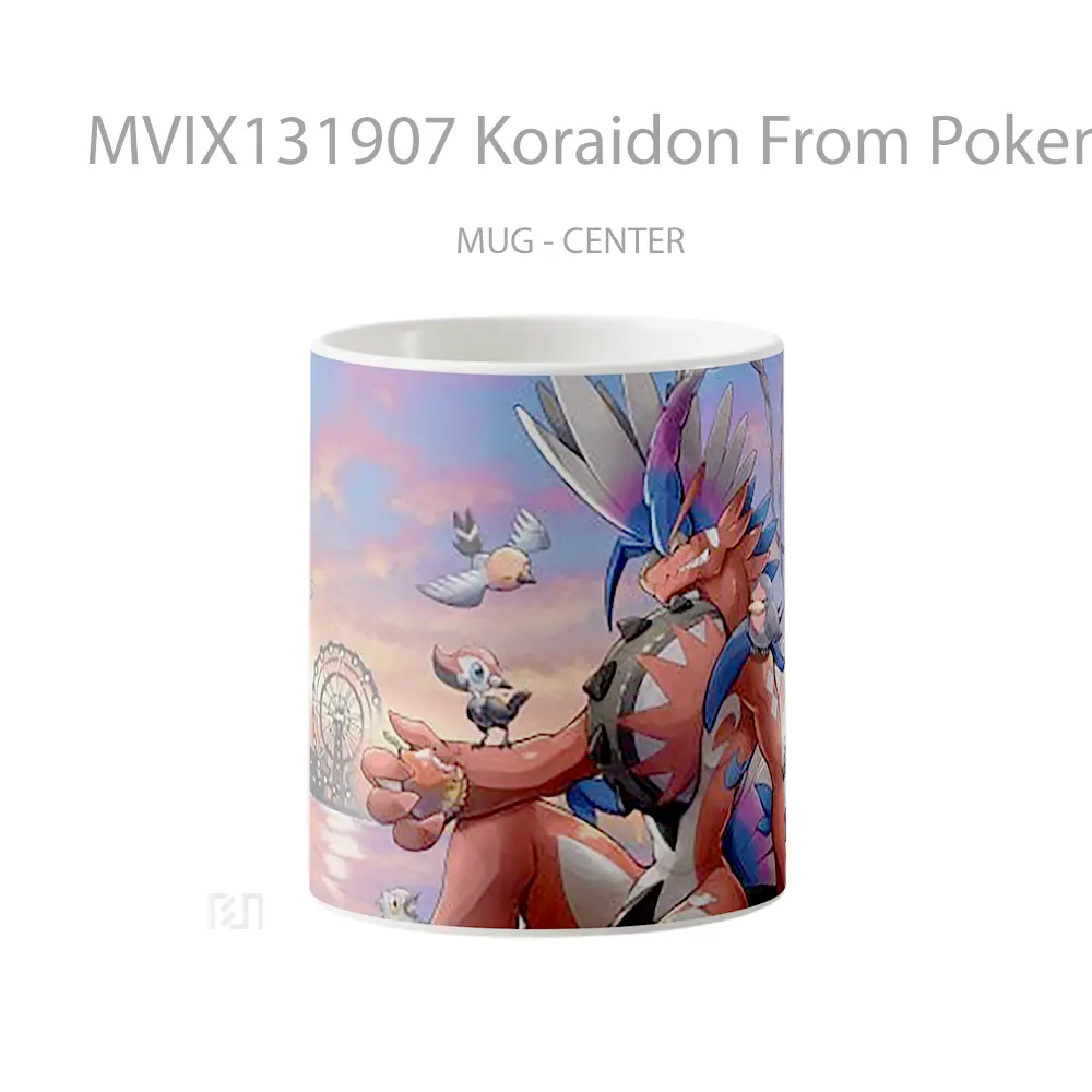 Mug Koraidon From Pokemon Scarlet And Violet V3 Cangkir Anime