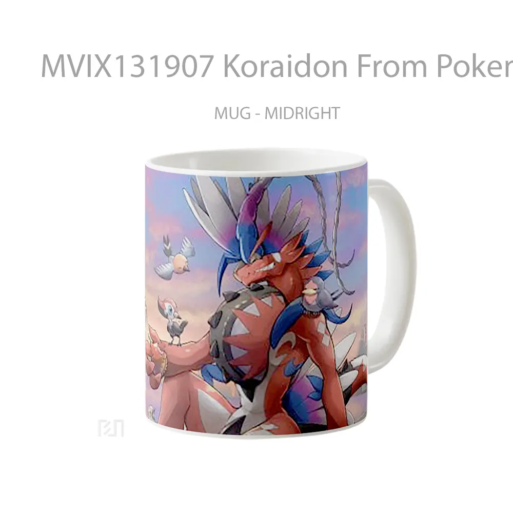 Mug Koraidon From Pokemon Scarlet And Violet V3 Cangkir Anime - All-side / Desain