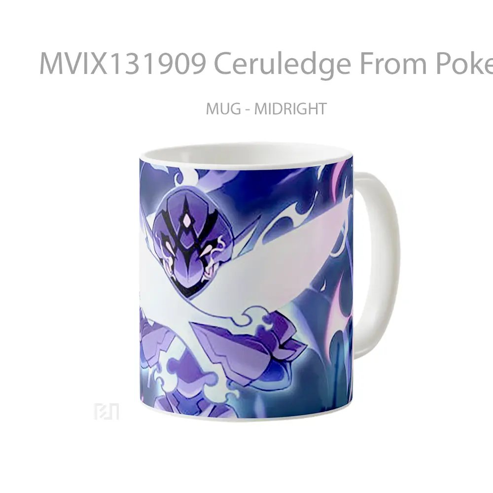 Mug Ceruledge From Pokemon V2 Cangkir Anime - All-side / Desain