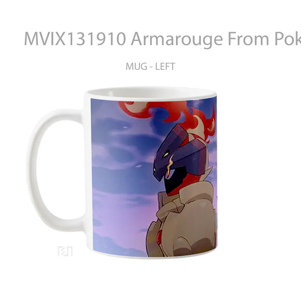 Mug Armarouge From Pokemon V2 Cangkir Anime - All-side / Desain