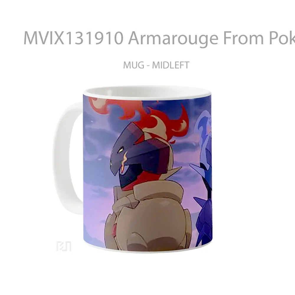 Mug Armarouge From Pokemon V2 Cangkir Anime - All-side / Desain