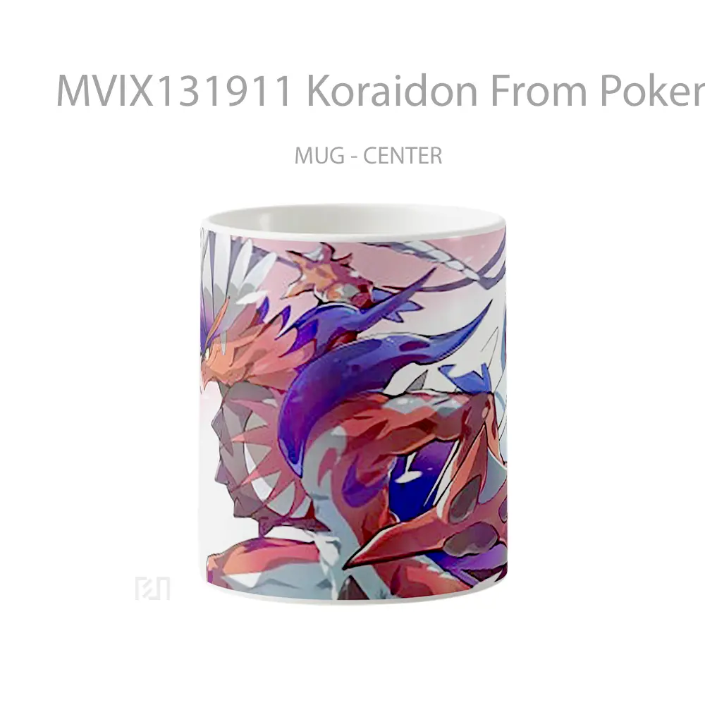 Mug Koraidon From Pokemon Scarlet And Violet V4 Cangkir Anime