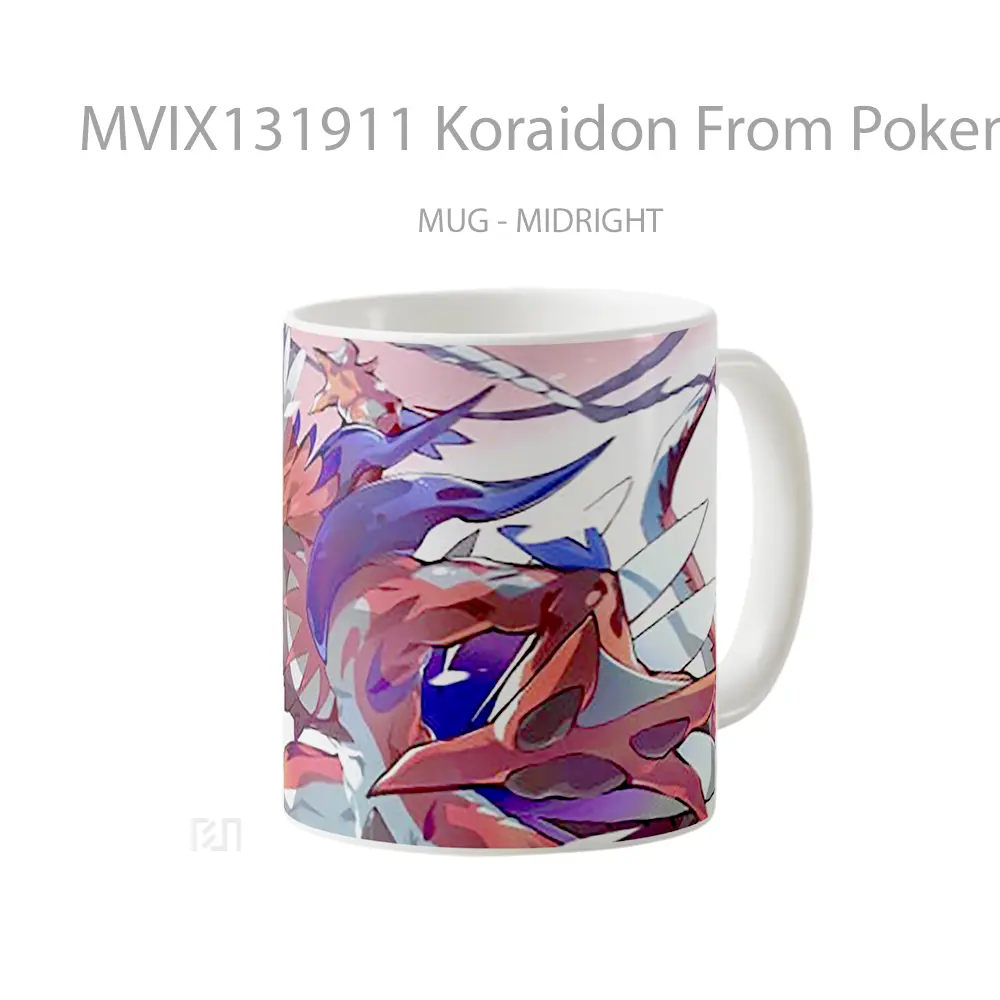 Mug Koraidon From Pokemon Scarlet And Violet V4 Cangkir Anime - All-side / Desain