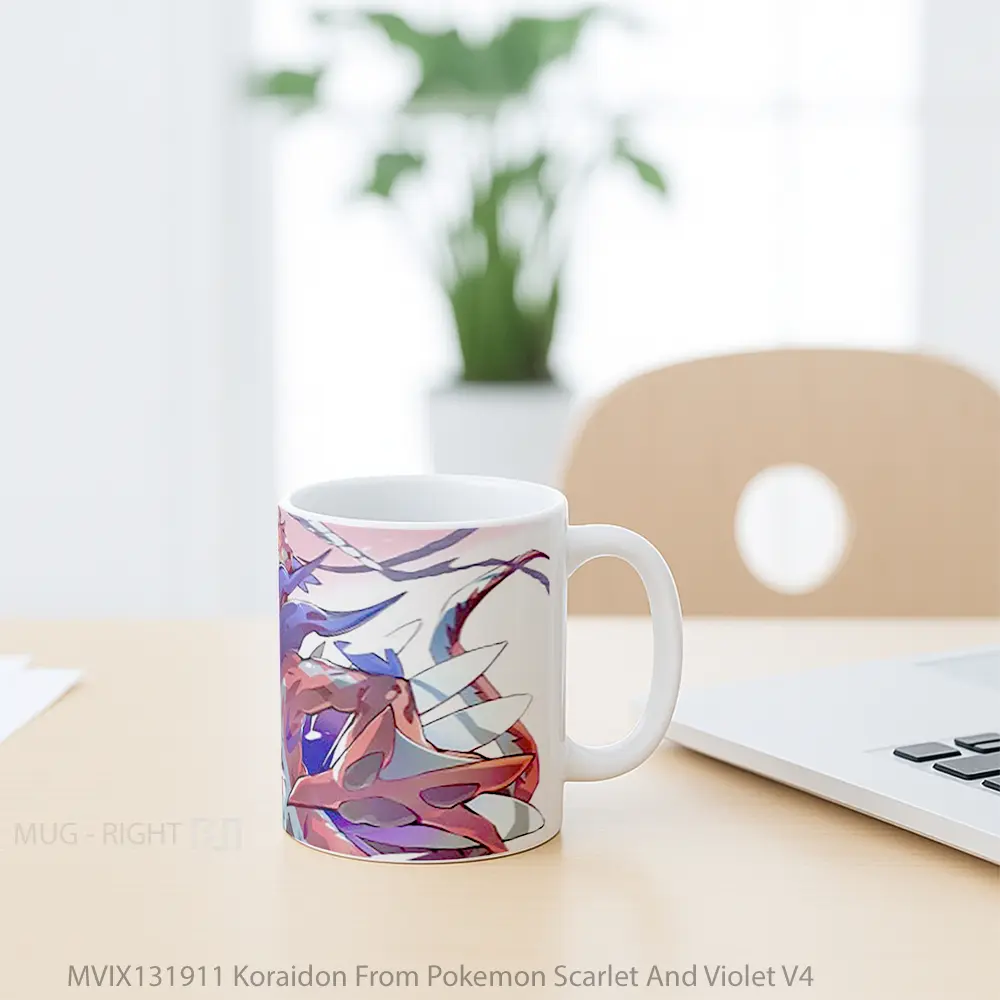 Mug Koraidon From Pokemon Scarlet And Violet V4 Cangkir Anime - All-side / Desain