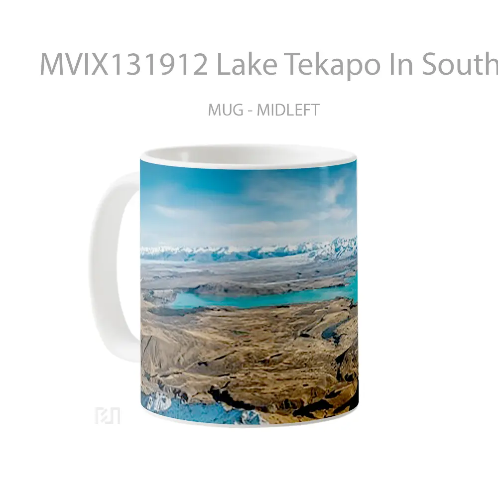 Mug Lake Tekapo In South Island Of New Zealand Gelas Pemandangan Alam - All-side / Desain