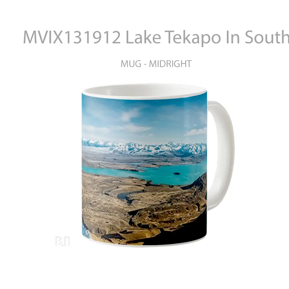 Mug Lake Tekapo In South Island Of New Zealand Gelas Pemandangan Alam - All-side / Desain