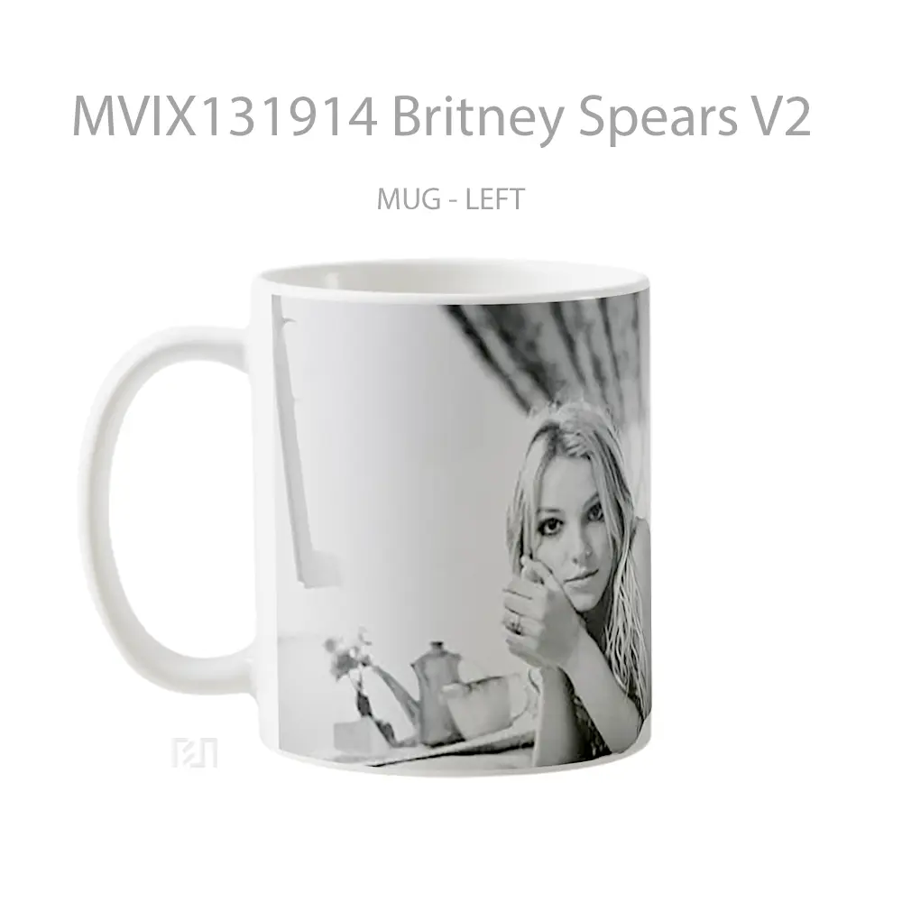 Mug Britney Spears V2 Gelas Selebriti - All-side / Desain