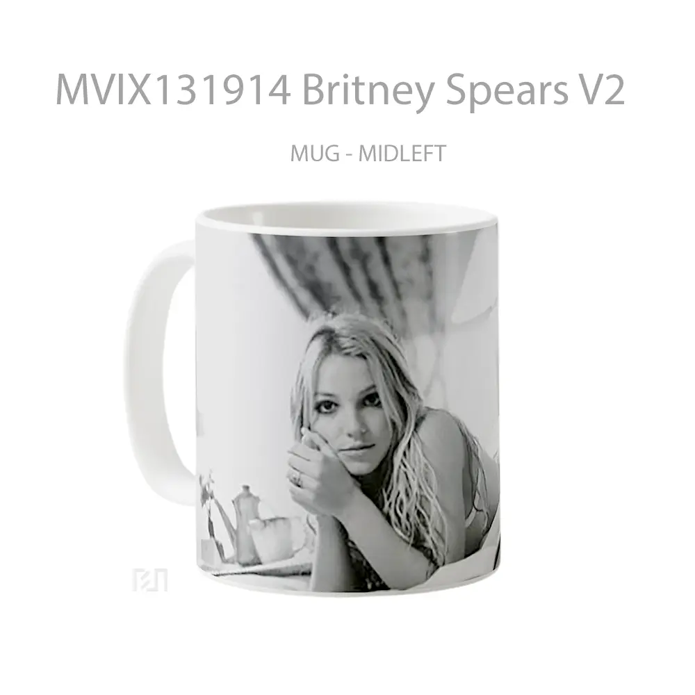 Mug Britney Spears V2 Gelas Selebriti - All-side / Desain
