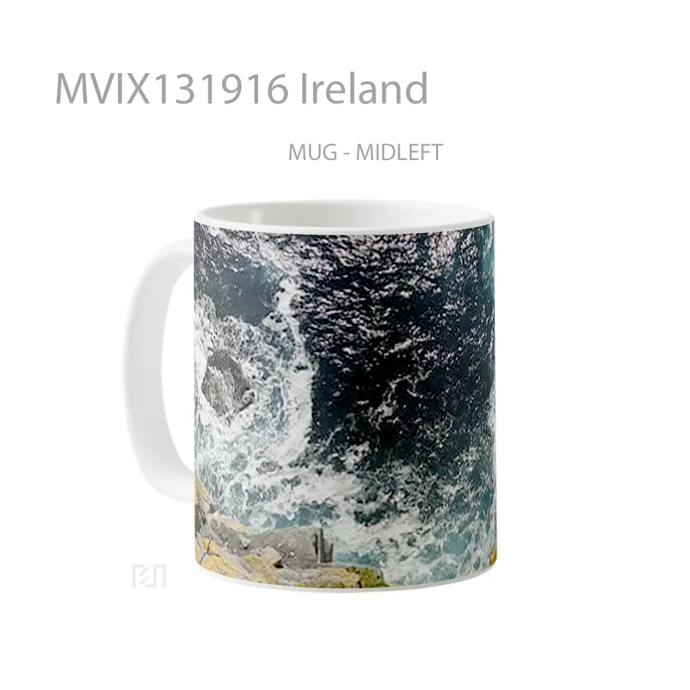 Mug Ireland Gelas Keramik Unik - All-side / Desain