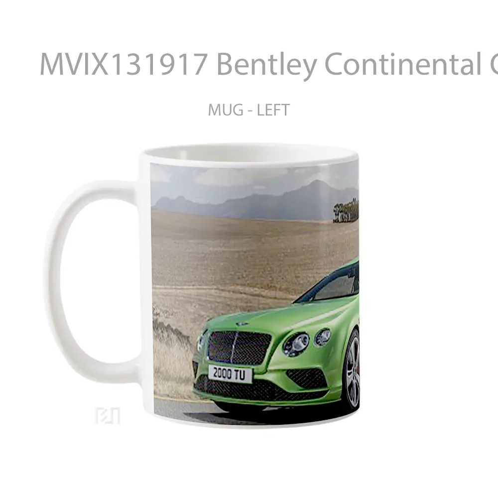 Mug Bentley Continental Gt4 Cangkir Mobil - All-side / Desain