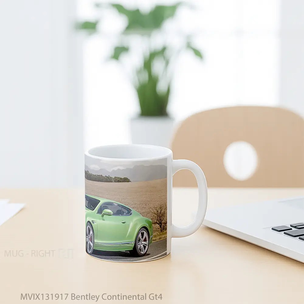 Mug Bentley Continental Gt4 Cangkir Mobil - All-side / Desain