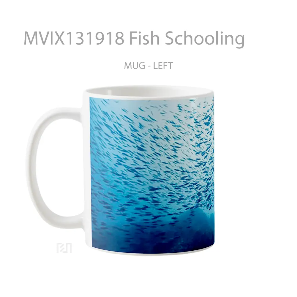 Mug Fish Schooling Gelas Hewan Lucu - All-side / Desain