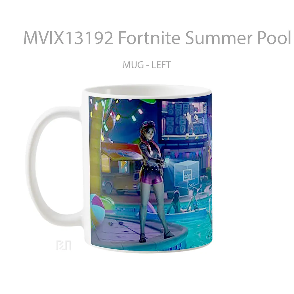Mug Fortnite Summer Pool Party Cangkir Gamer - All-side / Desain