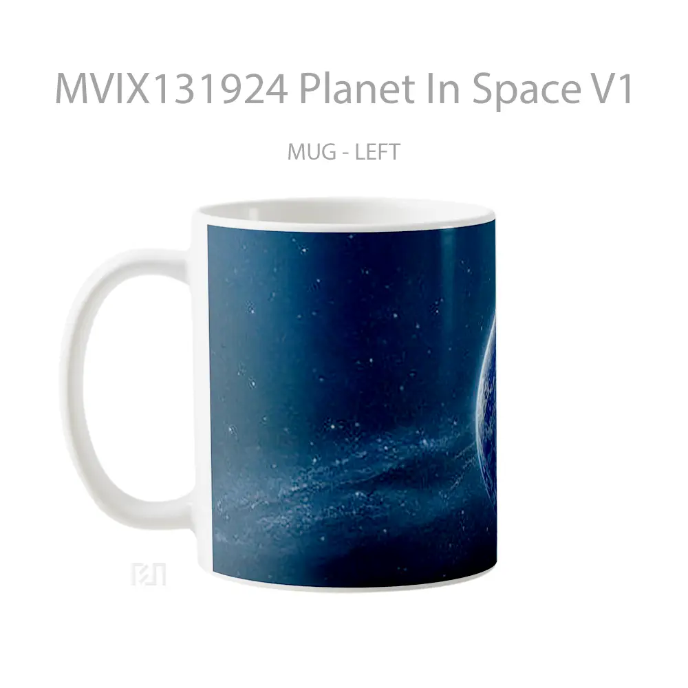 Mug Planet In Space V1 Gelas Astronomi - All-side / Desain