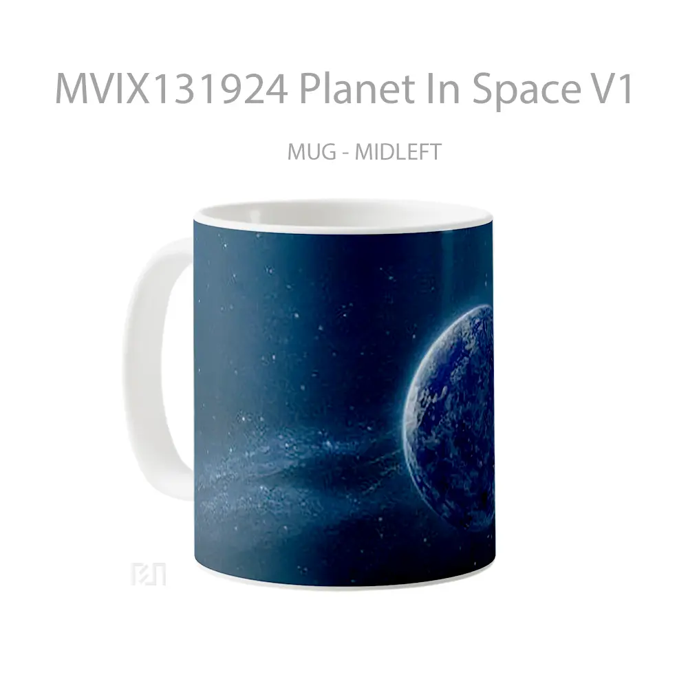 Mug Planet In Space V1 Gelas Astronomi - All-side / Desain