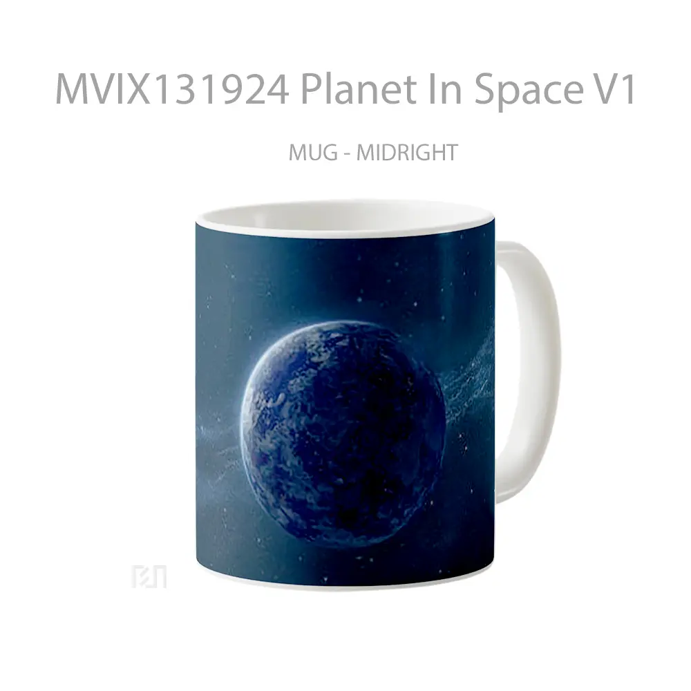 Mug Planet In Space V1 Gelas Astronomi - All-side / Desain