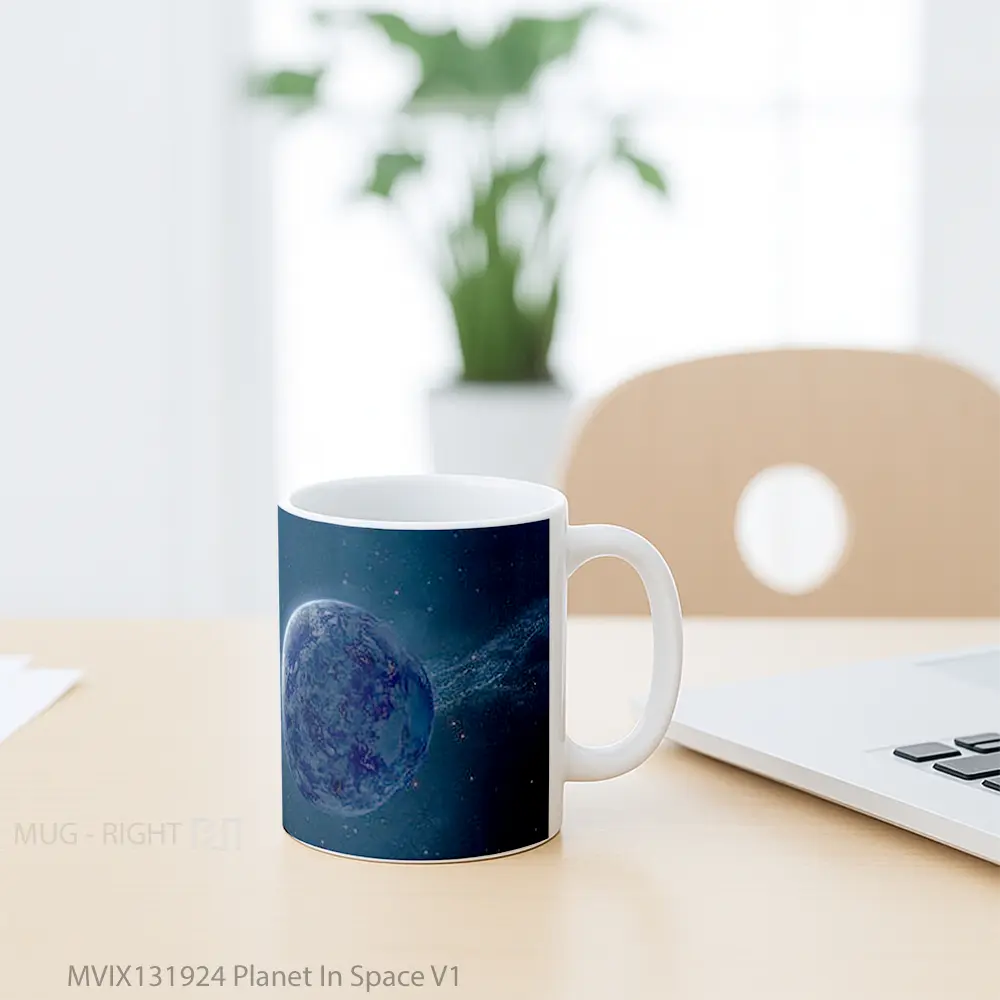 Mug Planet In Space V1 Gelas Astronomi - All-side / Desain