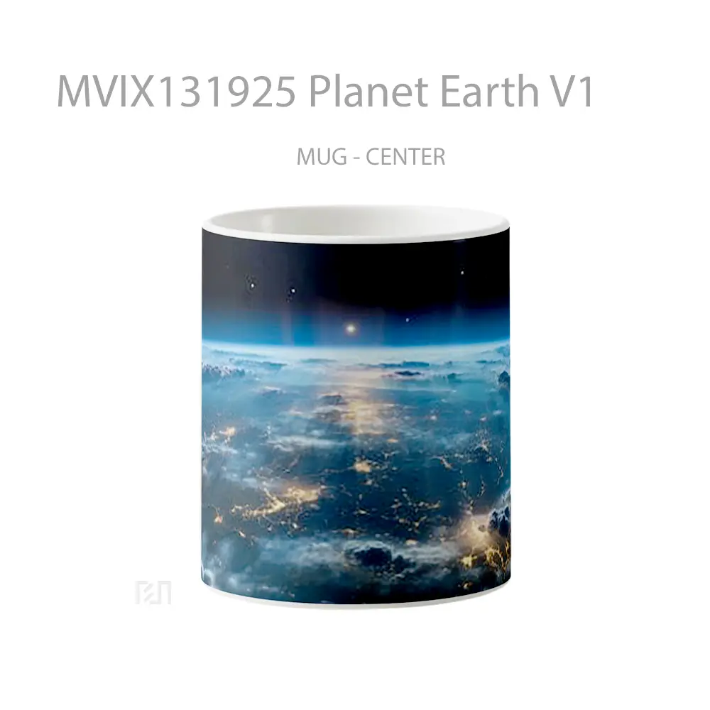 Mug Planet Earth V1 Gelas Astronomi