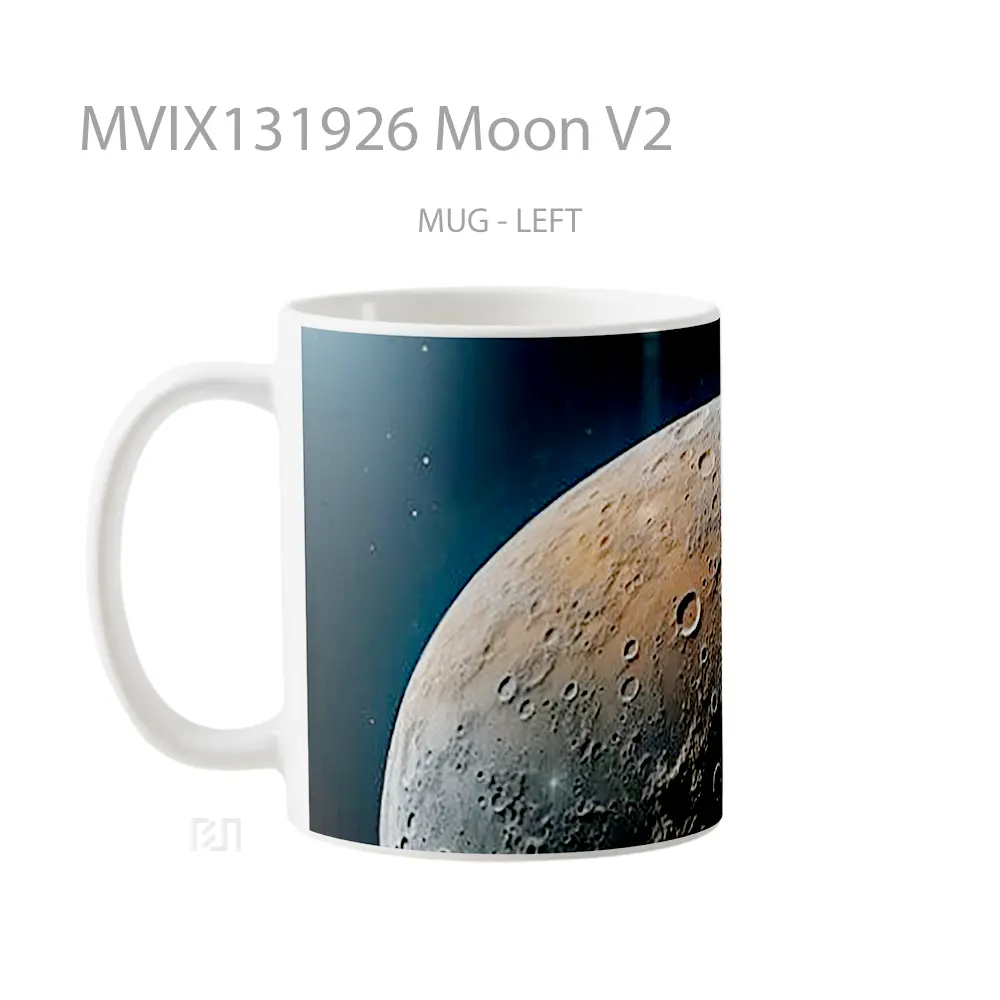 Mug Moon V2 Gelas Astronomi - All-side / Desain
