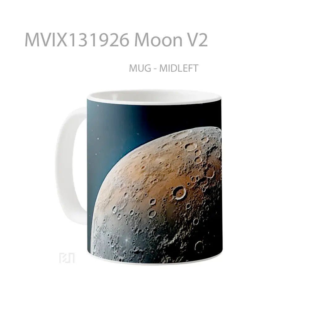 Mug Moon V2 Gelas Astronomi - All-side / Desain
