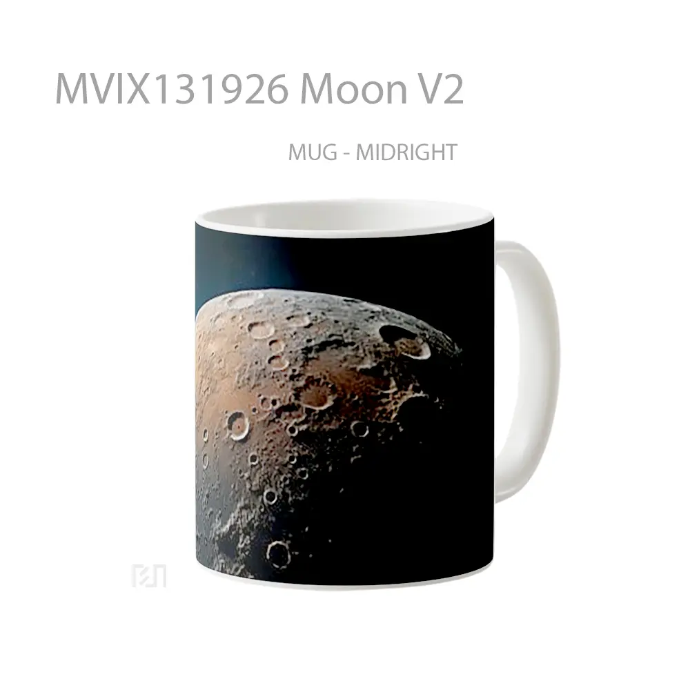 Mug Moon V2 Gelas Astronomi - All-side / Desain