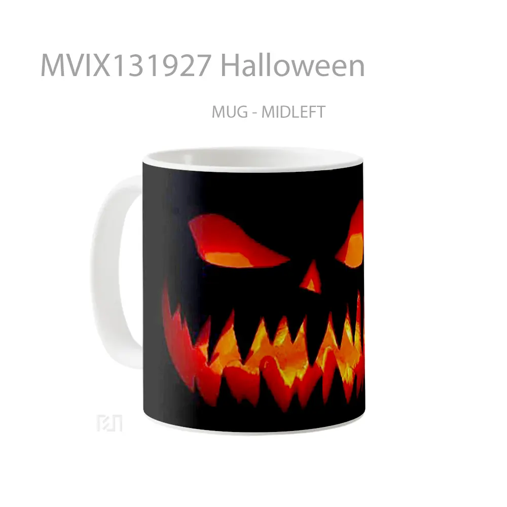 Mug Halloween Gelas Keramik Unik - All-side / Desain