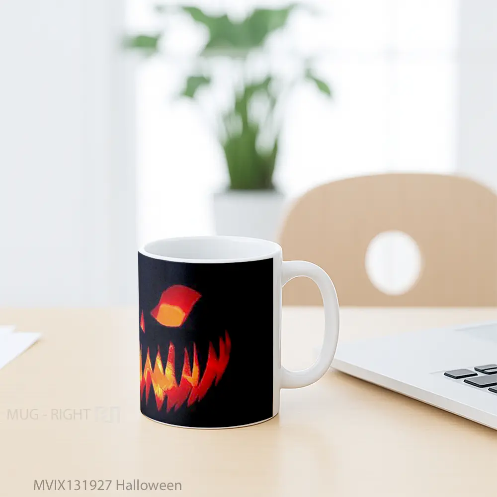 Mug Halloween Gelas Keramik Unik - All-side / Desain