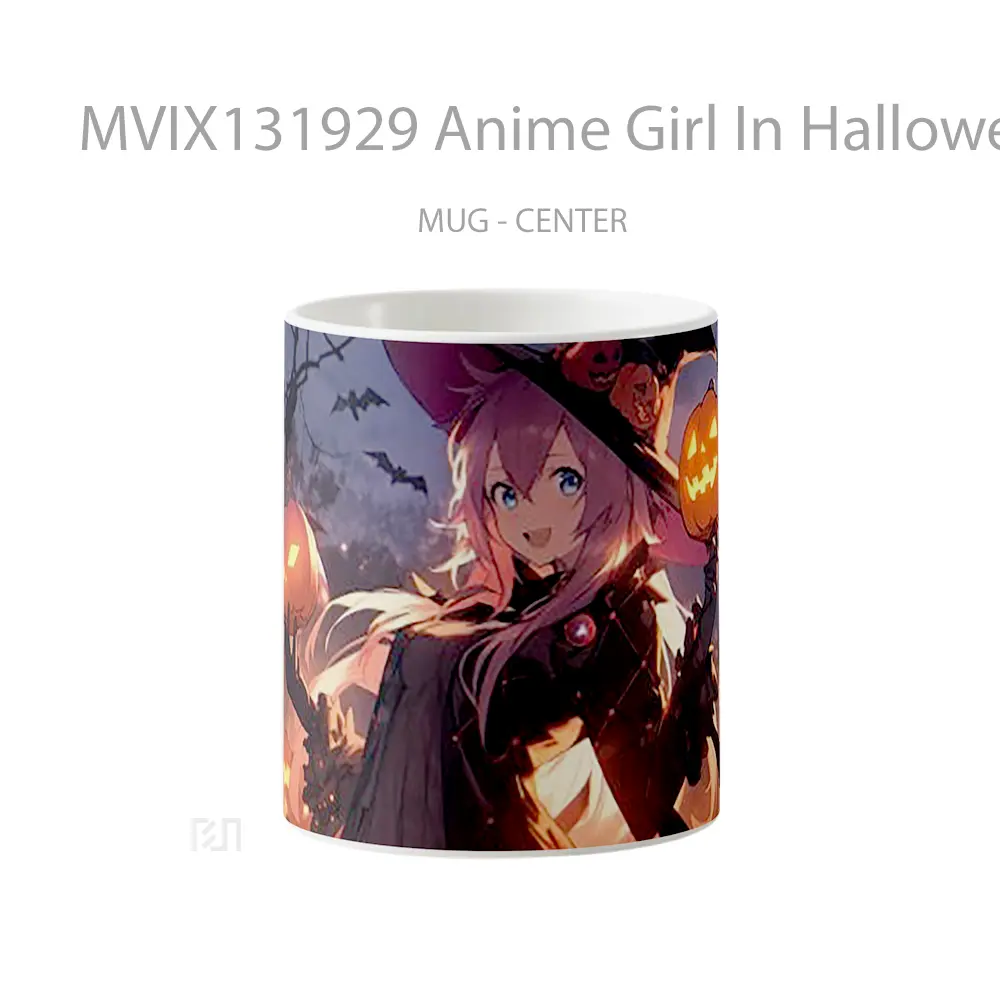 Mug Anime Girl In Halloween Costume Cangkir Anime
