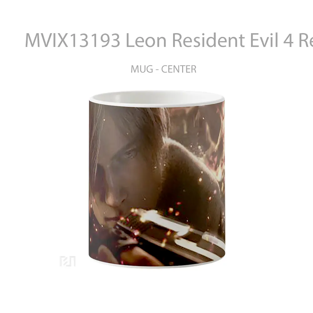 Mug Leon Resident Evil 4 Remake Cangkir Gamer