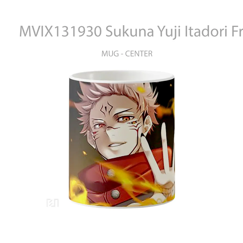 Mug Sukuna Yuji Itadori From Jujutsu Kaisen V1 Gelas Keramik Unik