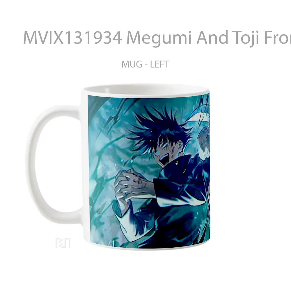 Mug Megumi And Toji From Jujutsu Kaisen Gelas Keramik Unik - All-side / Desain