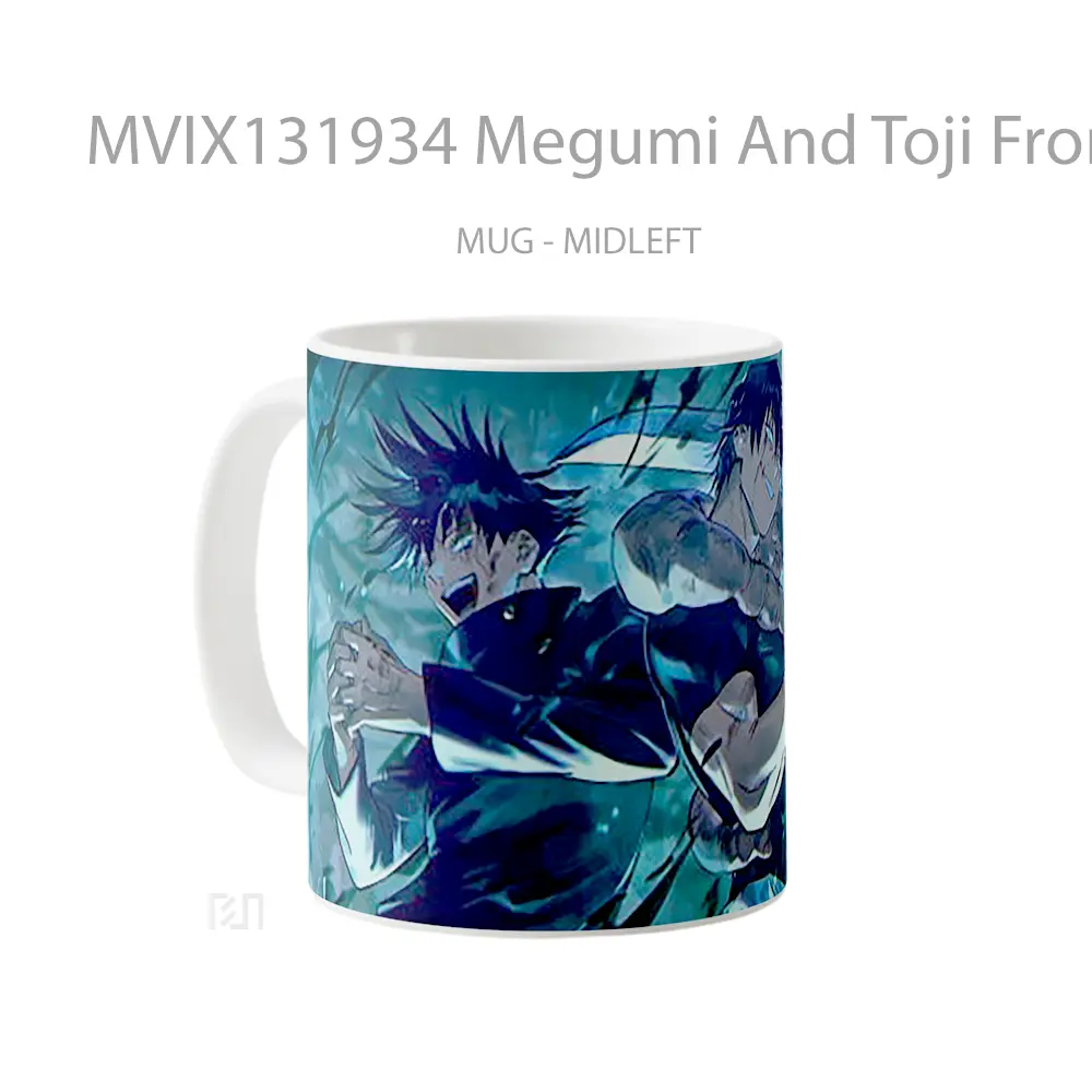 Mug Megumi And Toji From Jujutsu Kaisen Gelas Keramik Unik - All-side / Desain