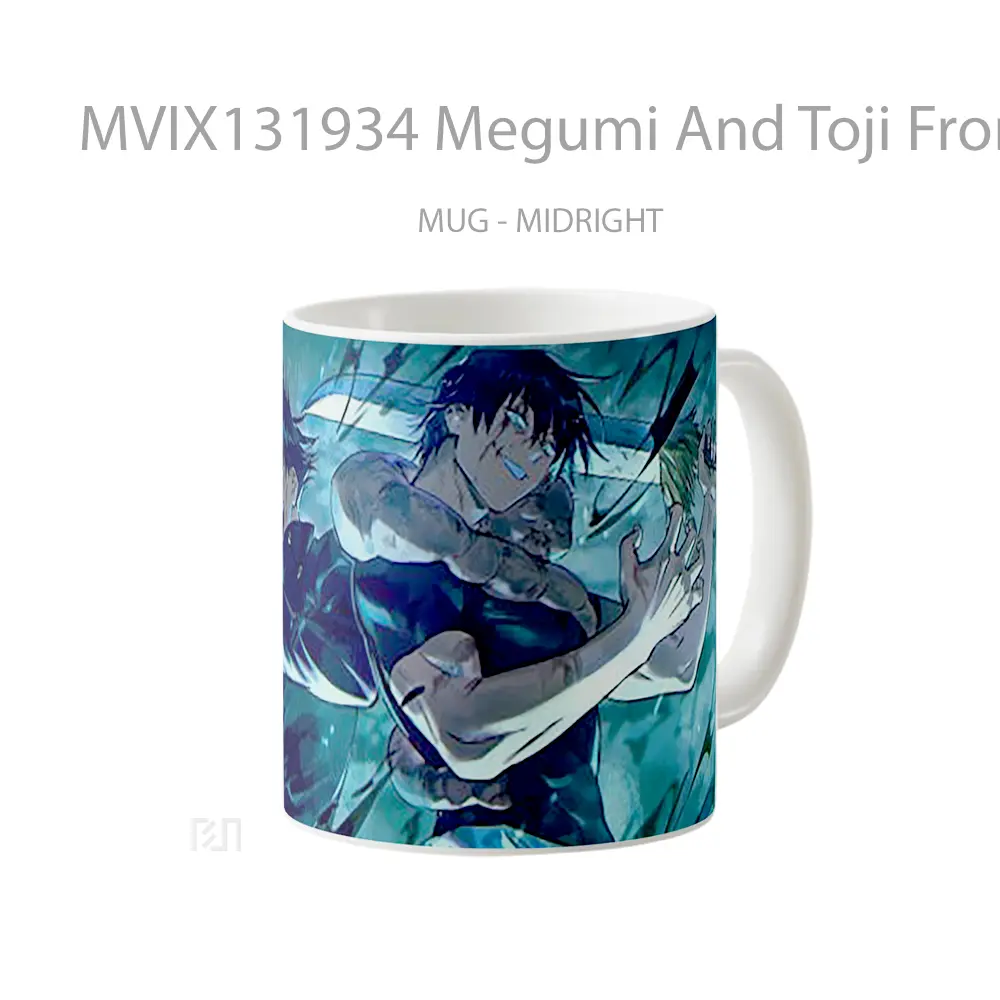 Mug Megumi And Toji From Jujutsu Kaisen Gelas Keramik Unik - All-side / Desain