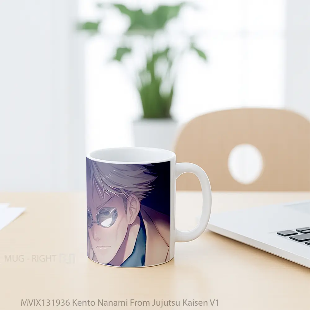 Mug Kento Nanami From Jujutsu Kaisen V1 Gelas Keramik Unik - All-side / Desain