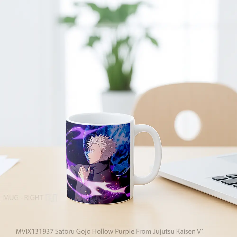 Mug Satoru Gojo Hollow Purple From Jujutsu Kaisen V1 Gelas Keramik Unik - All-side / Desain