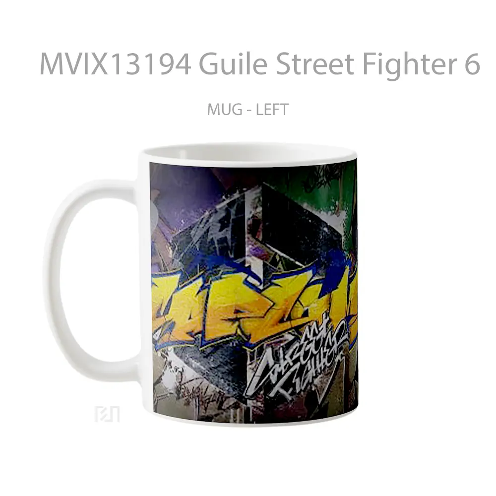 Mug Guile Street Fighter 6 Cangkir Gamer - All-side / Desain