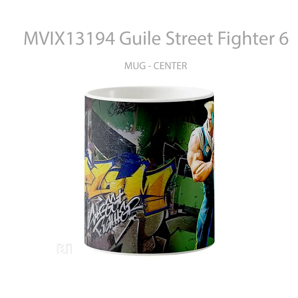 Mug Guile Street Fighter 6 Cangkir Gamer