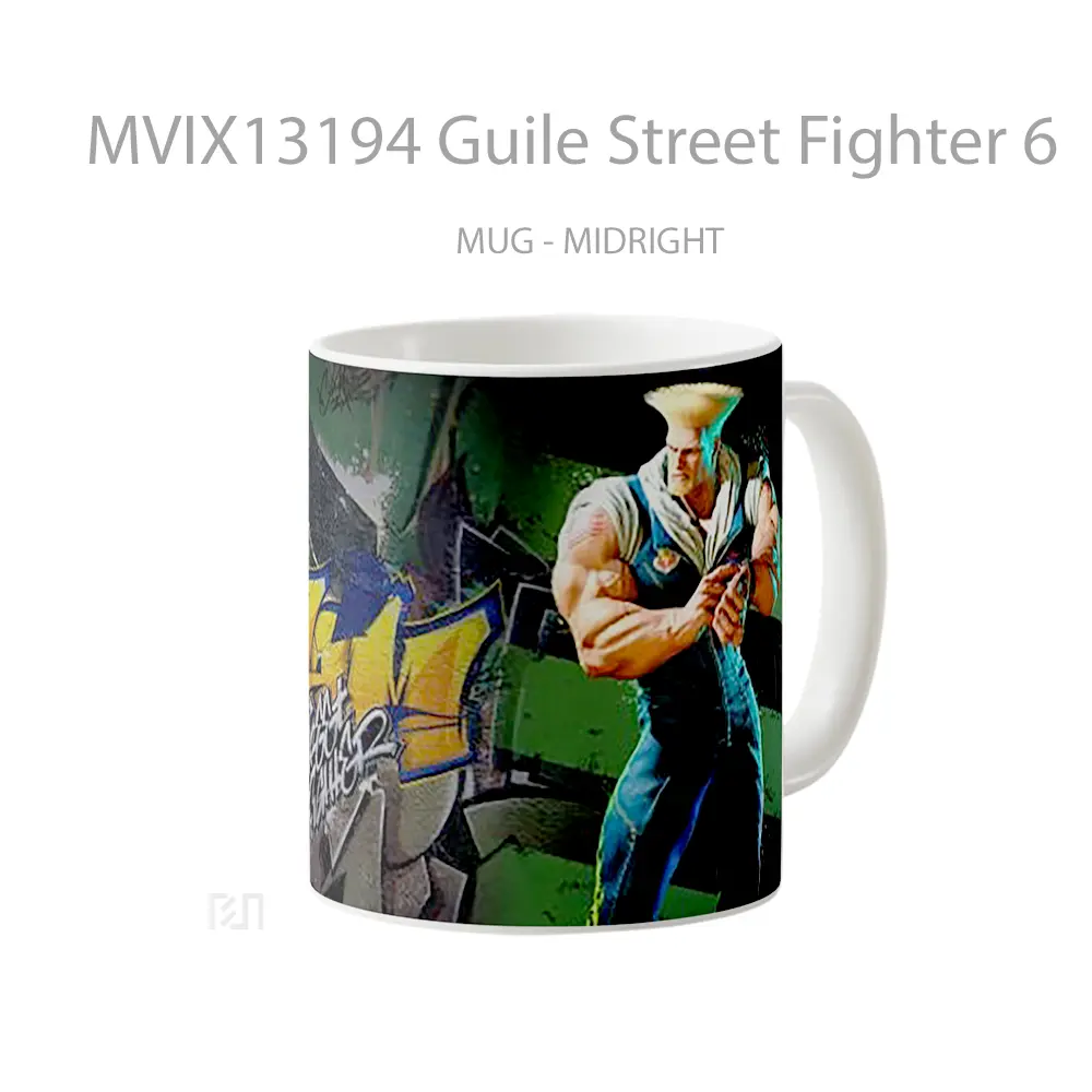 Mug Guile Street Fighter 6 Cangkir Gamer - All-side / Desain