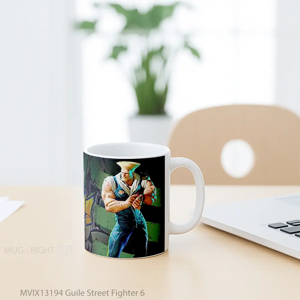 Mug Guile Street Fighter 6 Cangkir Gamer - All-side / Desain