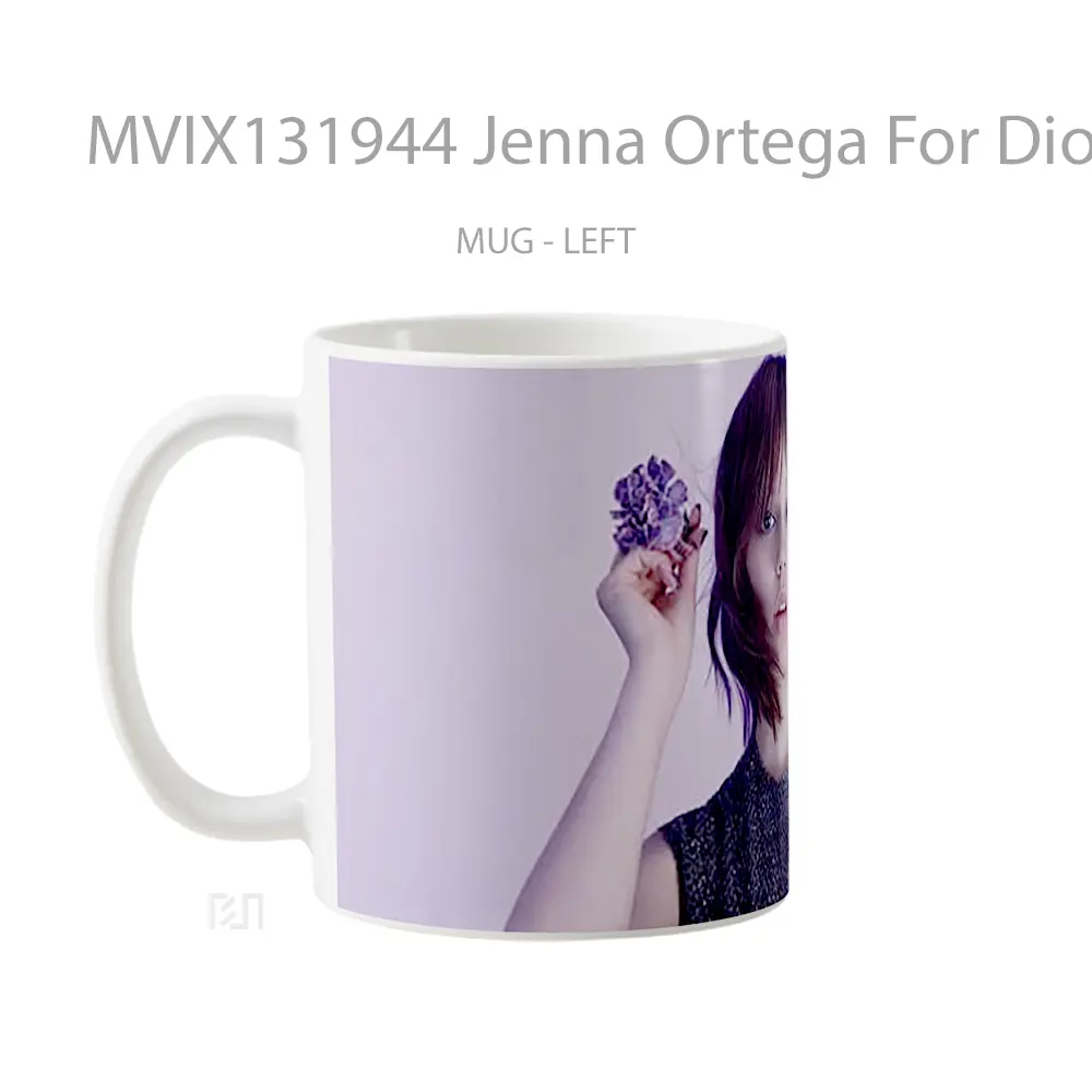 Mug Jenna Ortega For Dior Gelas Keramik Unik - All-side / Desain