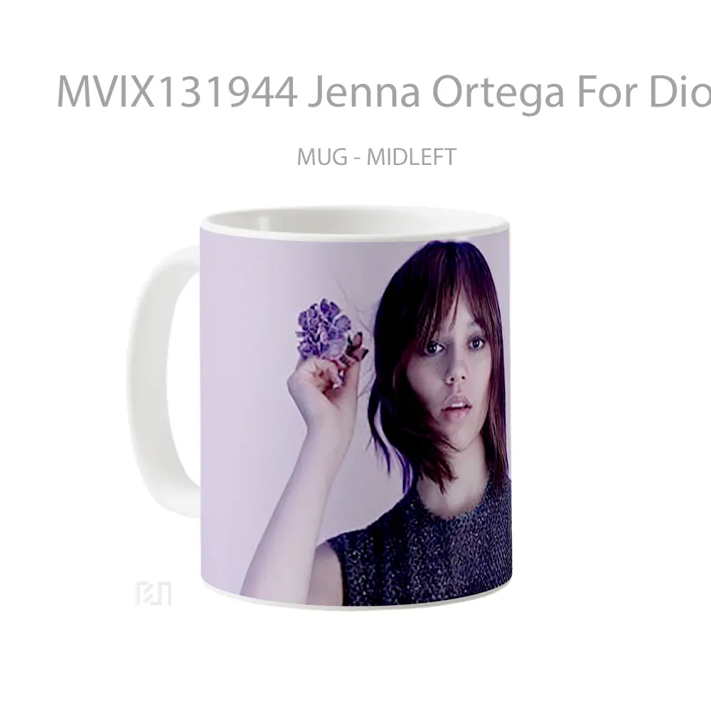 Mug Jenna Ortega For Dior Gelas Keramik Unik - All-side / Desain