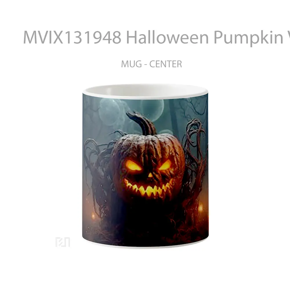 Mug Halloween Pumpkin V1 Gelas Keramik Unik