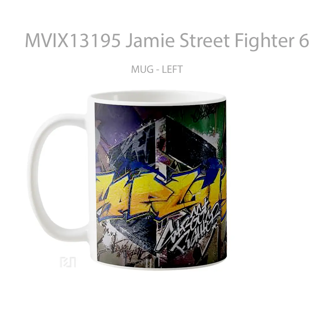 Mug Jamie Street Fighter 6 Cangkir Gamer - All-side / Desain