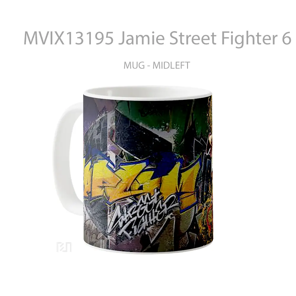Mug Jamie Street Fighter 6 Cangkir Gamer - All-side / Desain