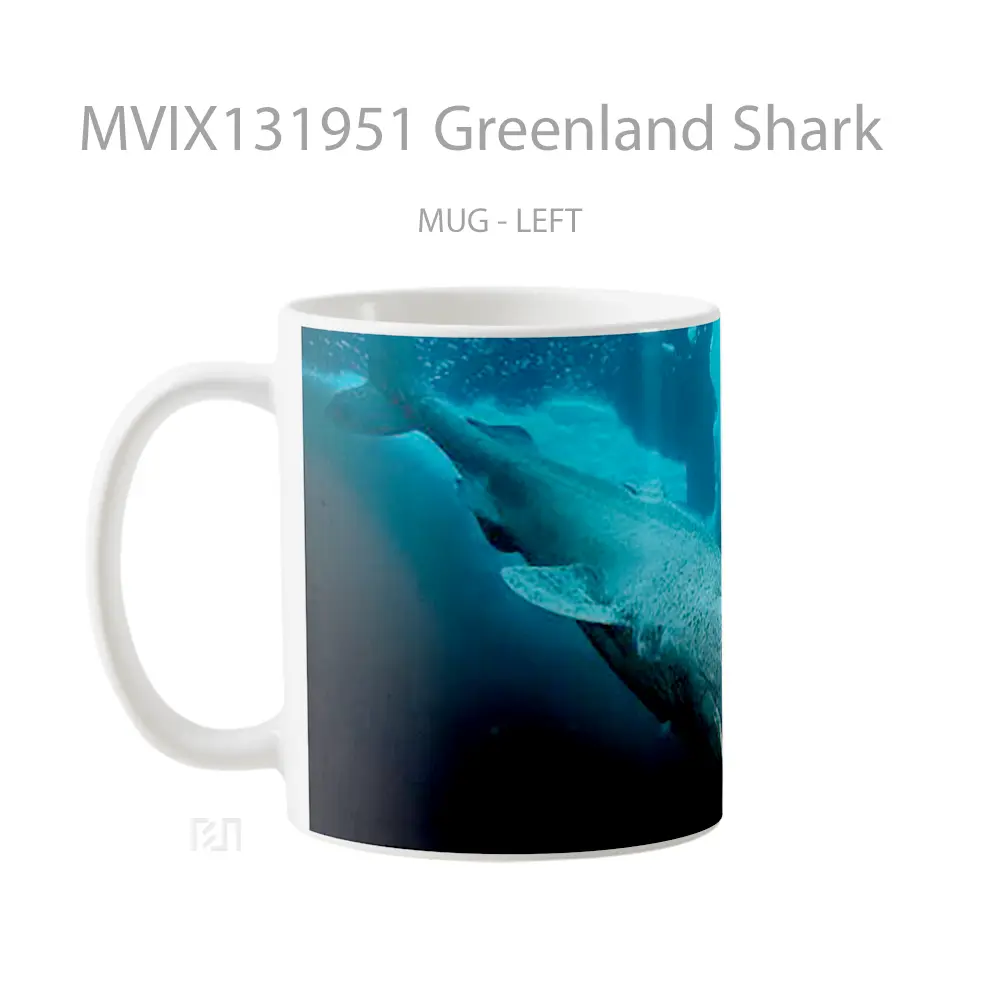 Mug Greenland Shark Gelas Hewan Lucu - All-side / Desain
