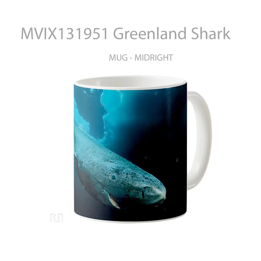 Mug Greenland Shark Gelas Hewan Lucu - All-side / Desain