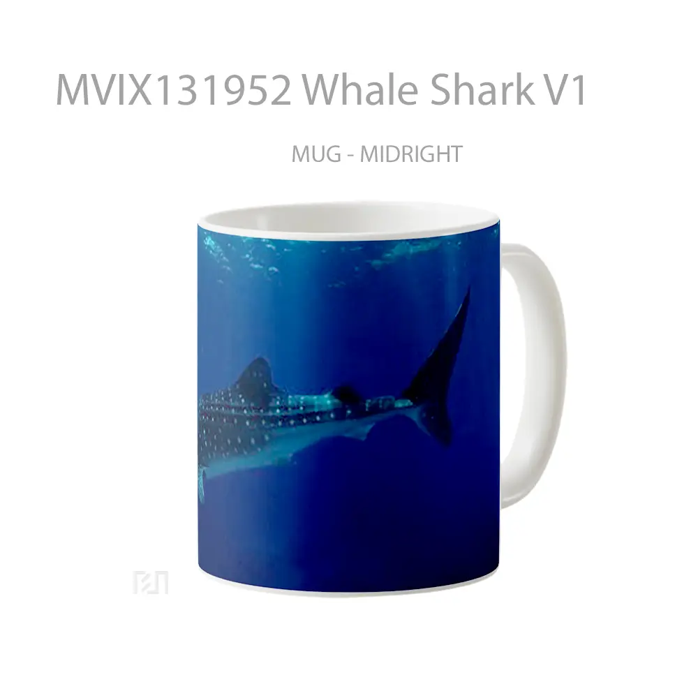Mug Whale Shark V1 Gelas Hewan Lucu - All-side / Desain