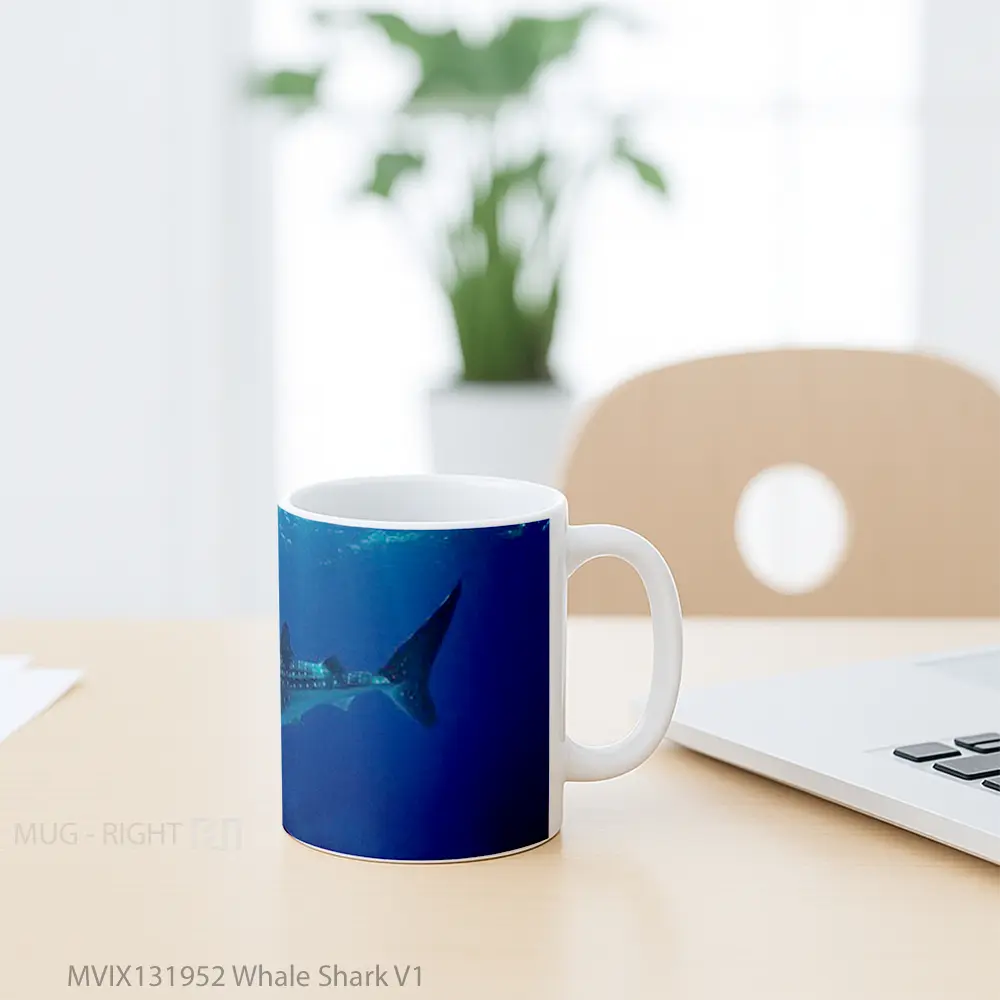 Mug Whale Shark V1 Gelas Hewan Lucu - All-side / Desain